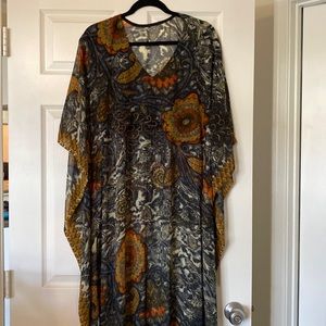 Chiffon printed tailor made Afghan NEW w/o tags